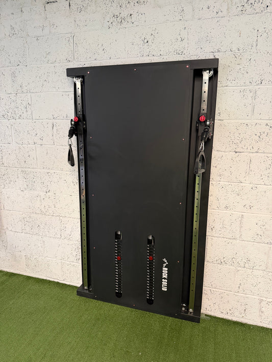 SLIMLINE DUAL CABLE PULLEY MACHINE 2 x 100KG STACKS