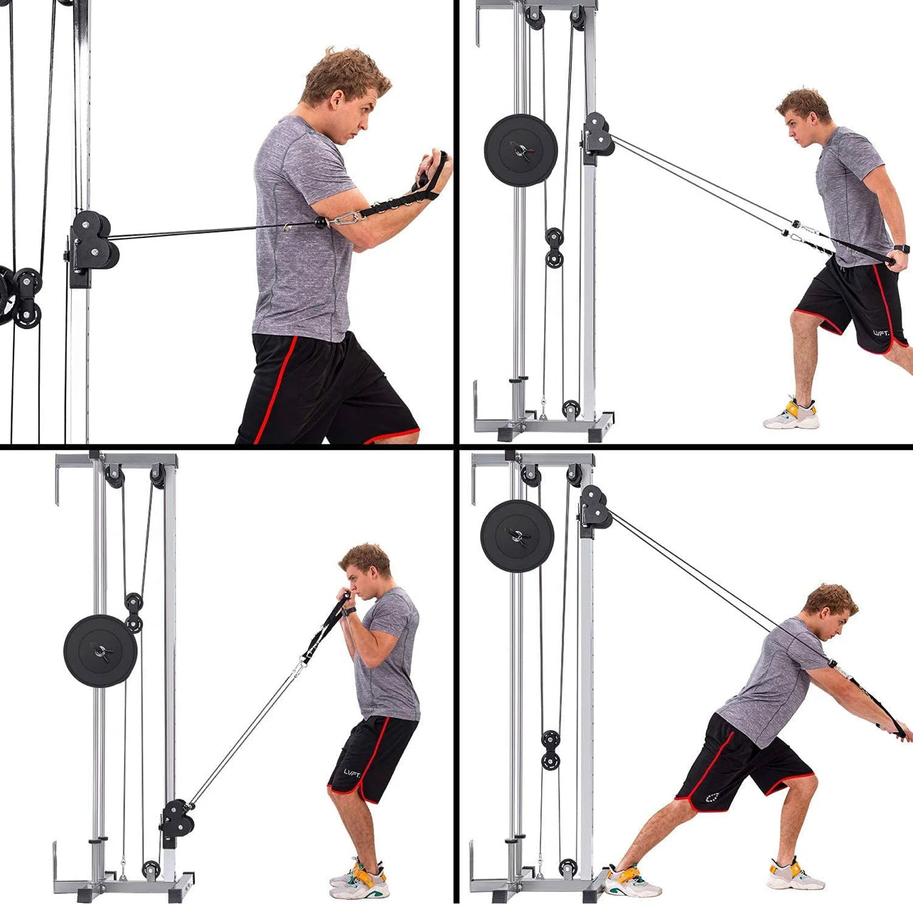 Rock Solid Weight Lifting Machines & Racks WALL OR RACK MOUNTED CABLE PULLEY MACHINE
