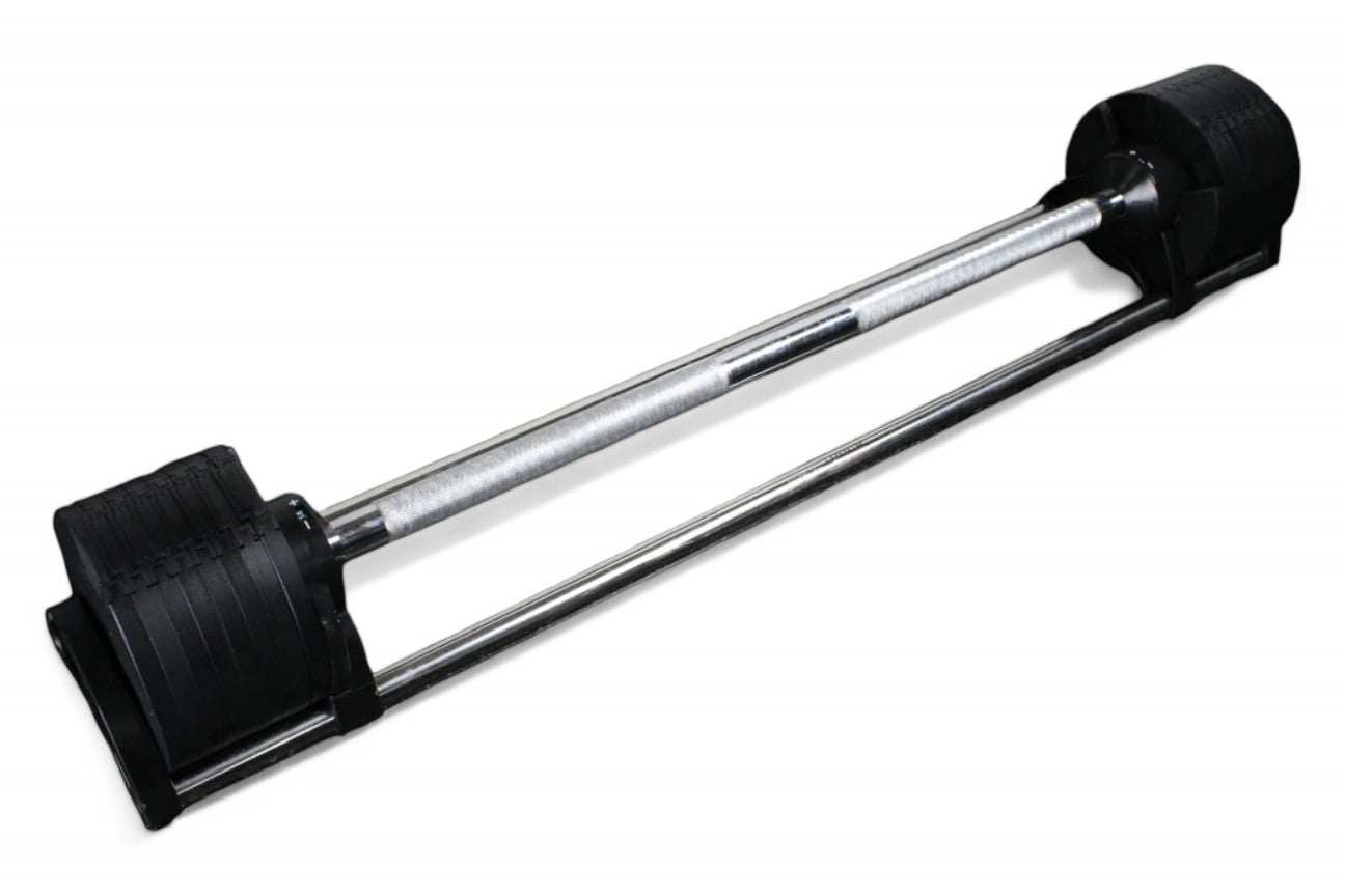 Rock Solid Fitness Equipment Weight Bars ADJUSTABLE BARBELL 38KG