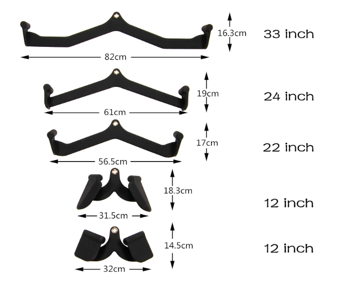 Rock Solid Fitness Equipment Weight Lifting MAG GRIP CABLE PULLEY ATTACHMENTS