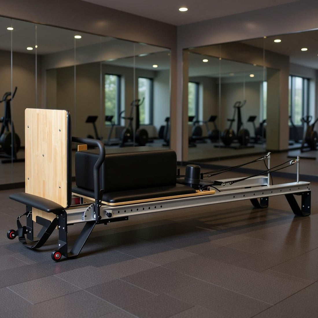 Rock Solid Pilates Reformer — full-size spring resistance home reformer for strength, flexibility and injury recovery, Ireland