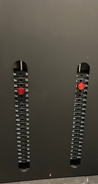 SLIMLINE DUAL CABLE PULLEY MACHINE 2 x 100KG STACKS