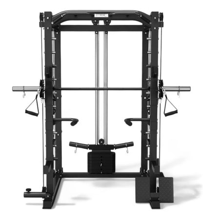 Rock Solid Fitness Equipment Weight Lifting Machines & Racks 6 IN 1 POWER RACK WITH SMITH AND CABLE MACHINE