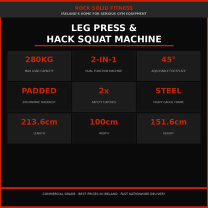 LEG PRESS AND HACK SQUAT MACHINE