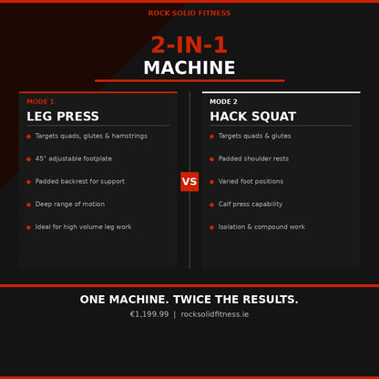 LEG PRESS AND HACK SQUAT MACHINE
