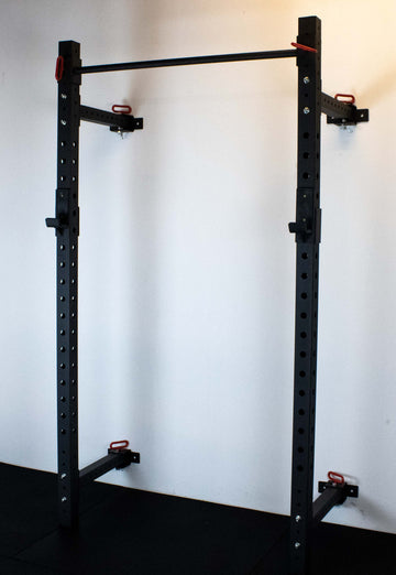 Rock Solid Weight Lifting Machines & Racks WALL MOUNTED FOLDABLE HALF RACK 75MM X 75MM