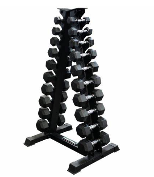 Rock Solid Fitness Equipment 10 PAIR VERTICAL DUMBBELL RACK