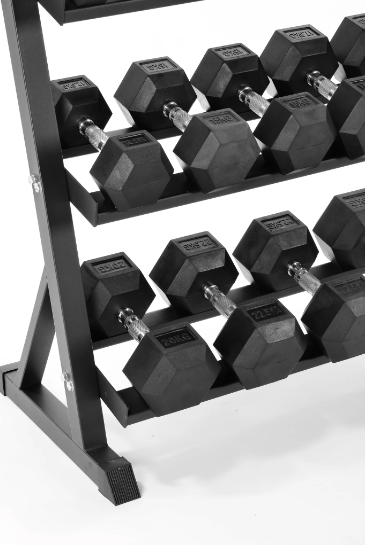 Rock Solid Free Weights RUBBER HEX DUMBBELL BUNDLES
