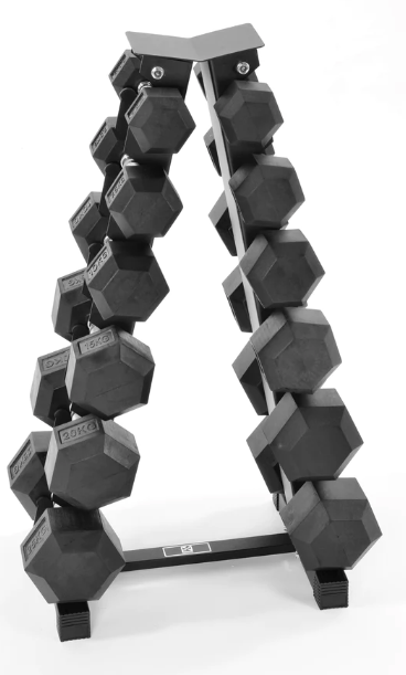 Rock Solid Free Weights RUBBER HEX DUMBBELL BUNDLES