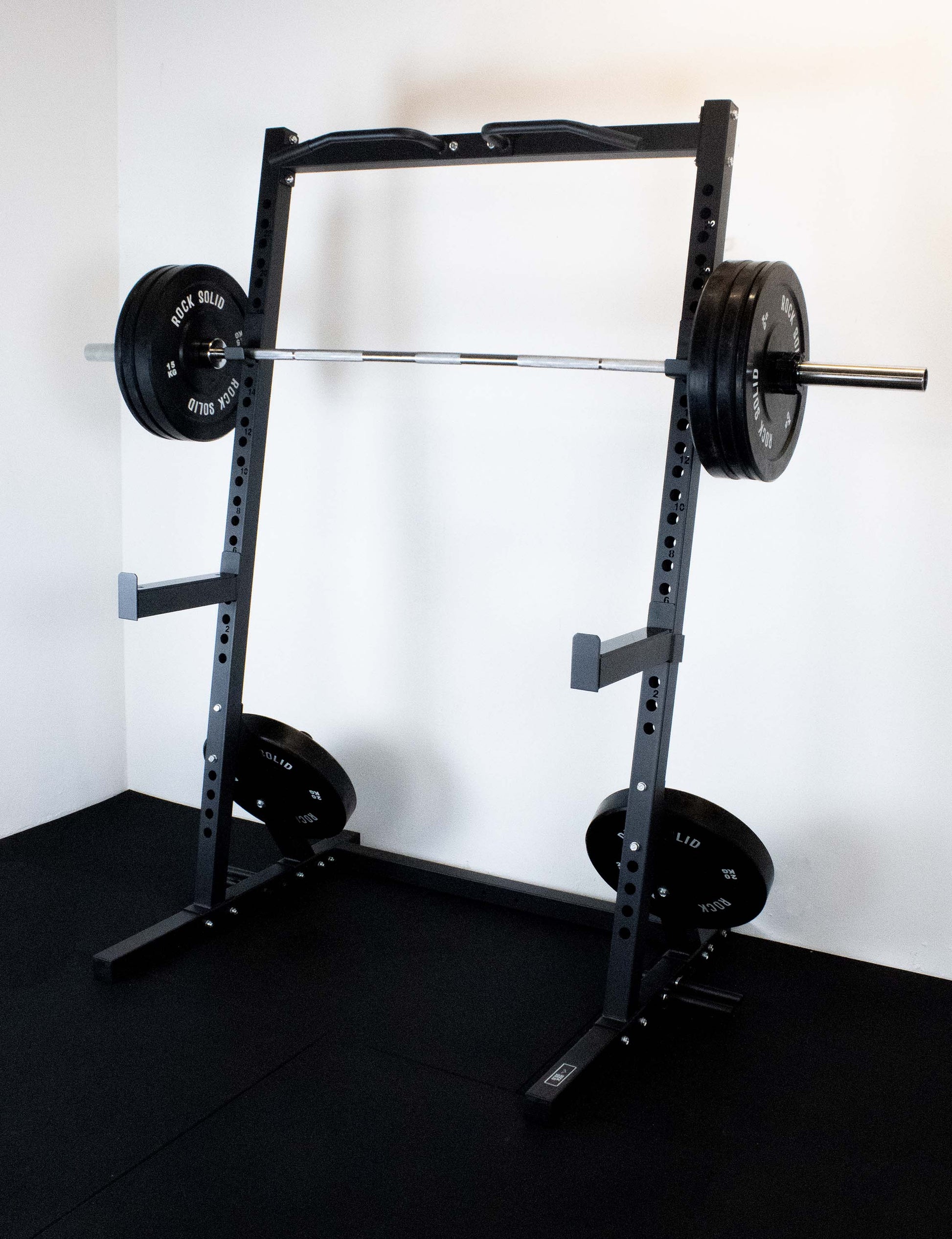 Rock Solid Fitness Equipment Weight Lifting Machines & Racks SEMI COMMERCIAL HALF RACK 1.0 HOME GYM PACKAGE