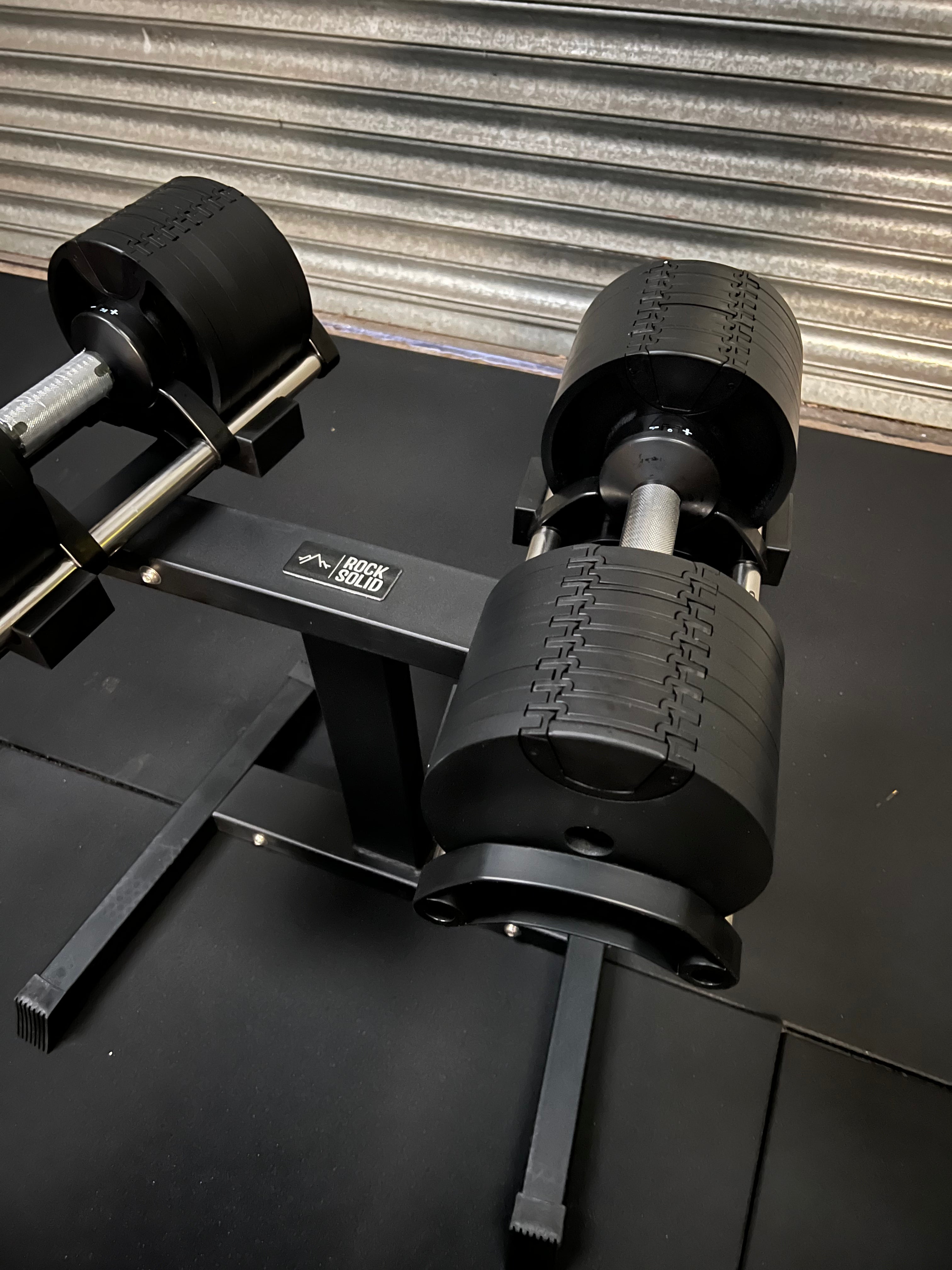 Rock solid online fitness dumbbells
